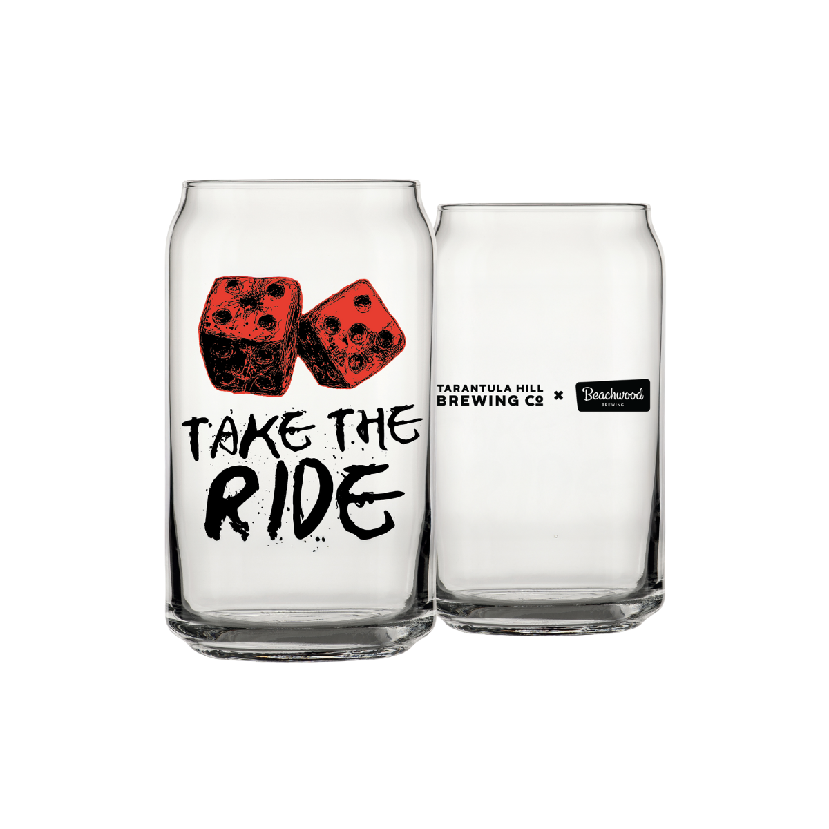 Take the Ride – 16oz Can Glass