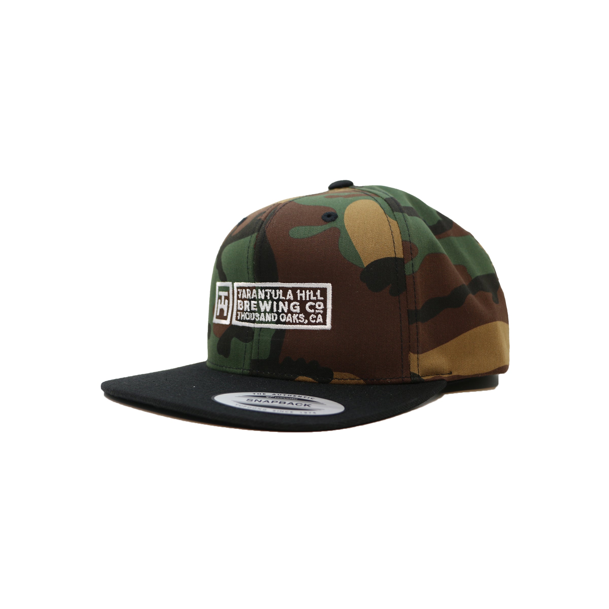 Camo Top Black Bill Snapback Horizontal Logo