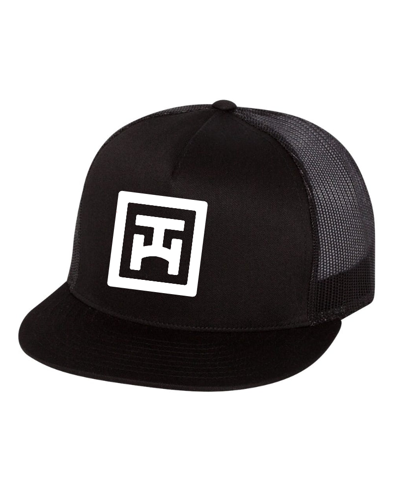 Classic Trucker Black White Icon Logo