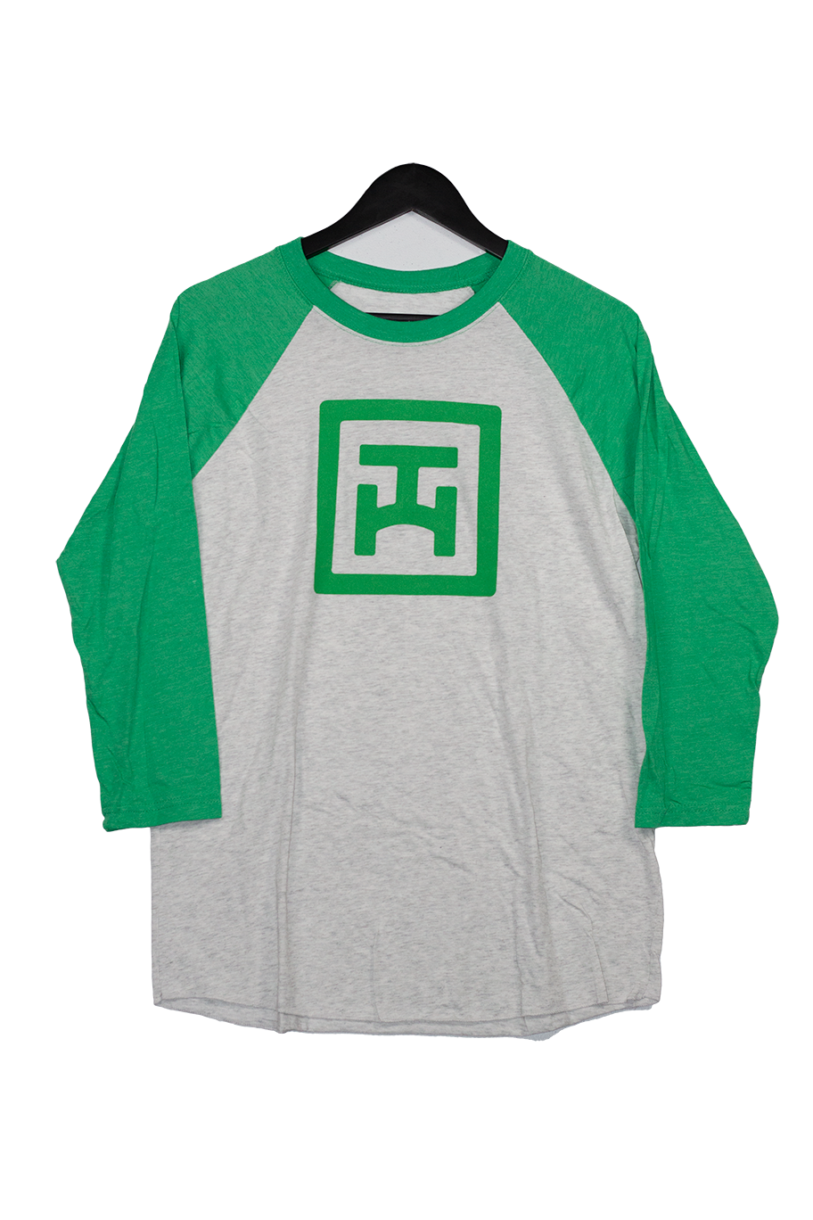Green and Grey Raglan T-Shirt