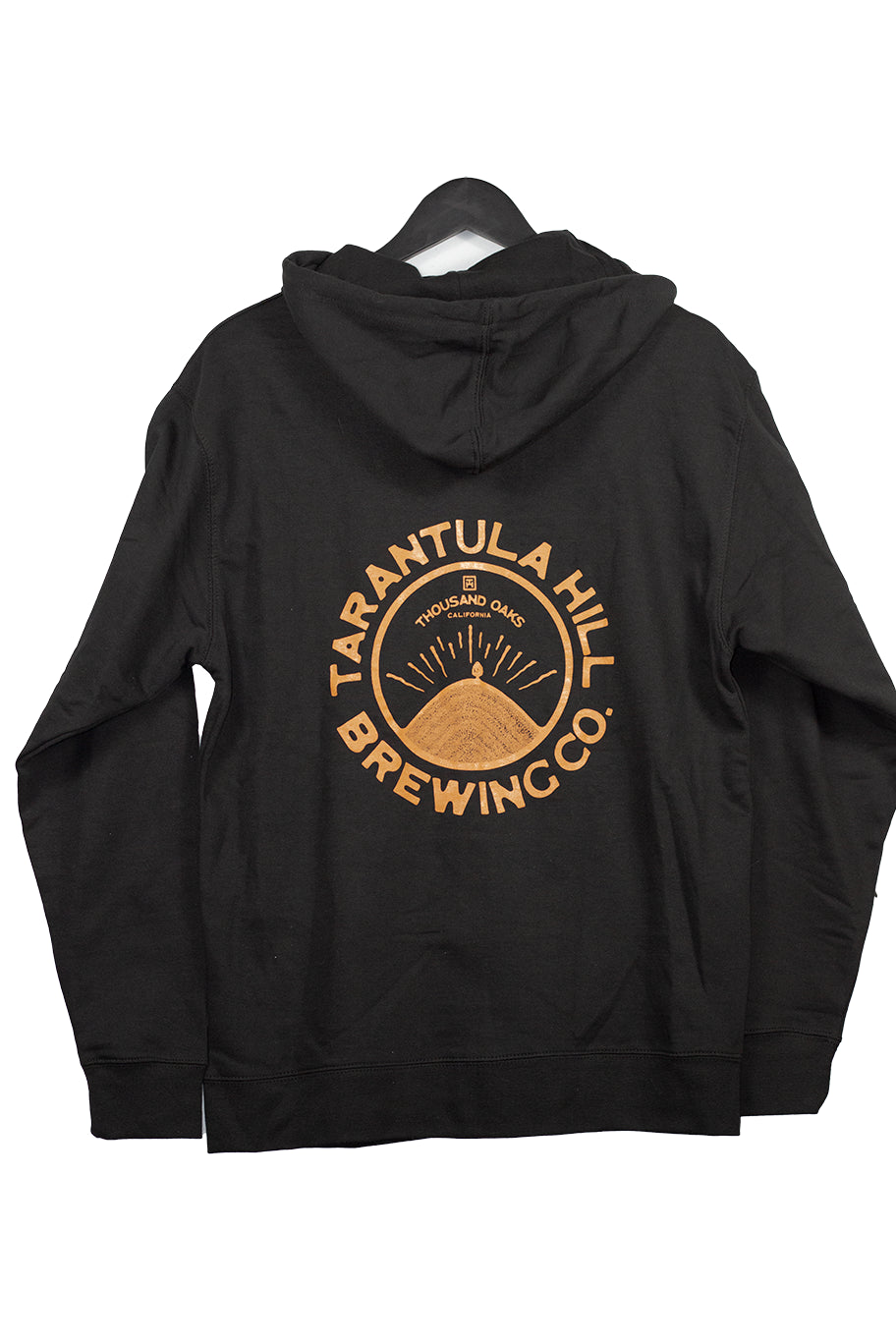 Black Zip-Up Hoodie w/Orange For Locals Logo