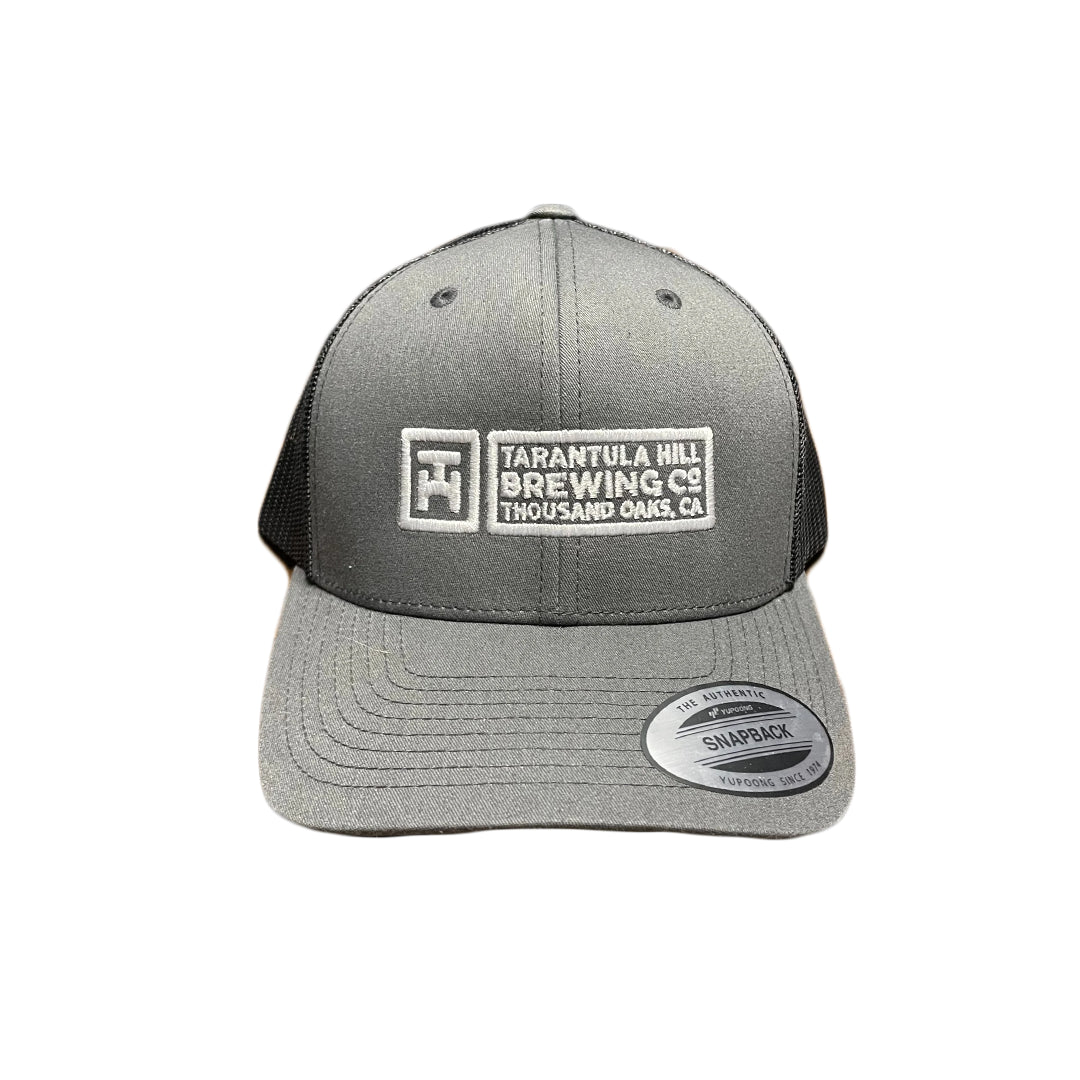 Retro Trucker Grey w/Black Mesh