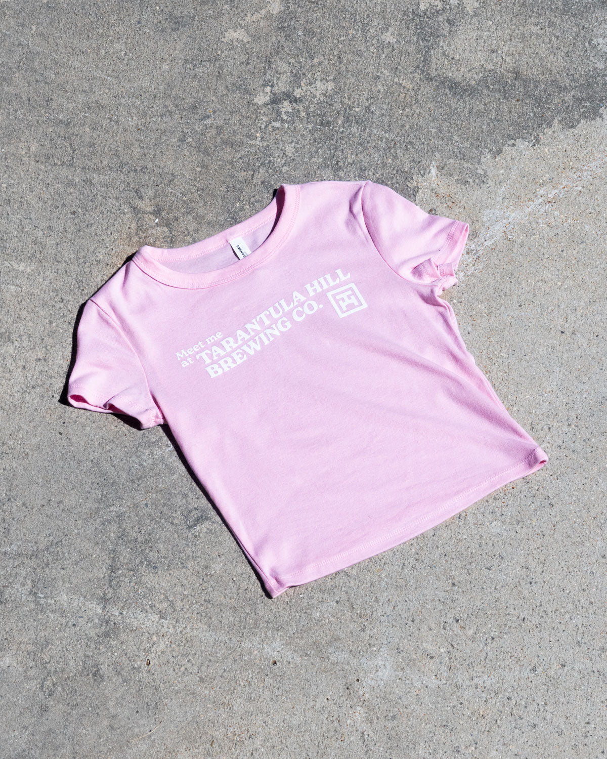 Women's Cropped Baby Tee Pink