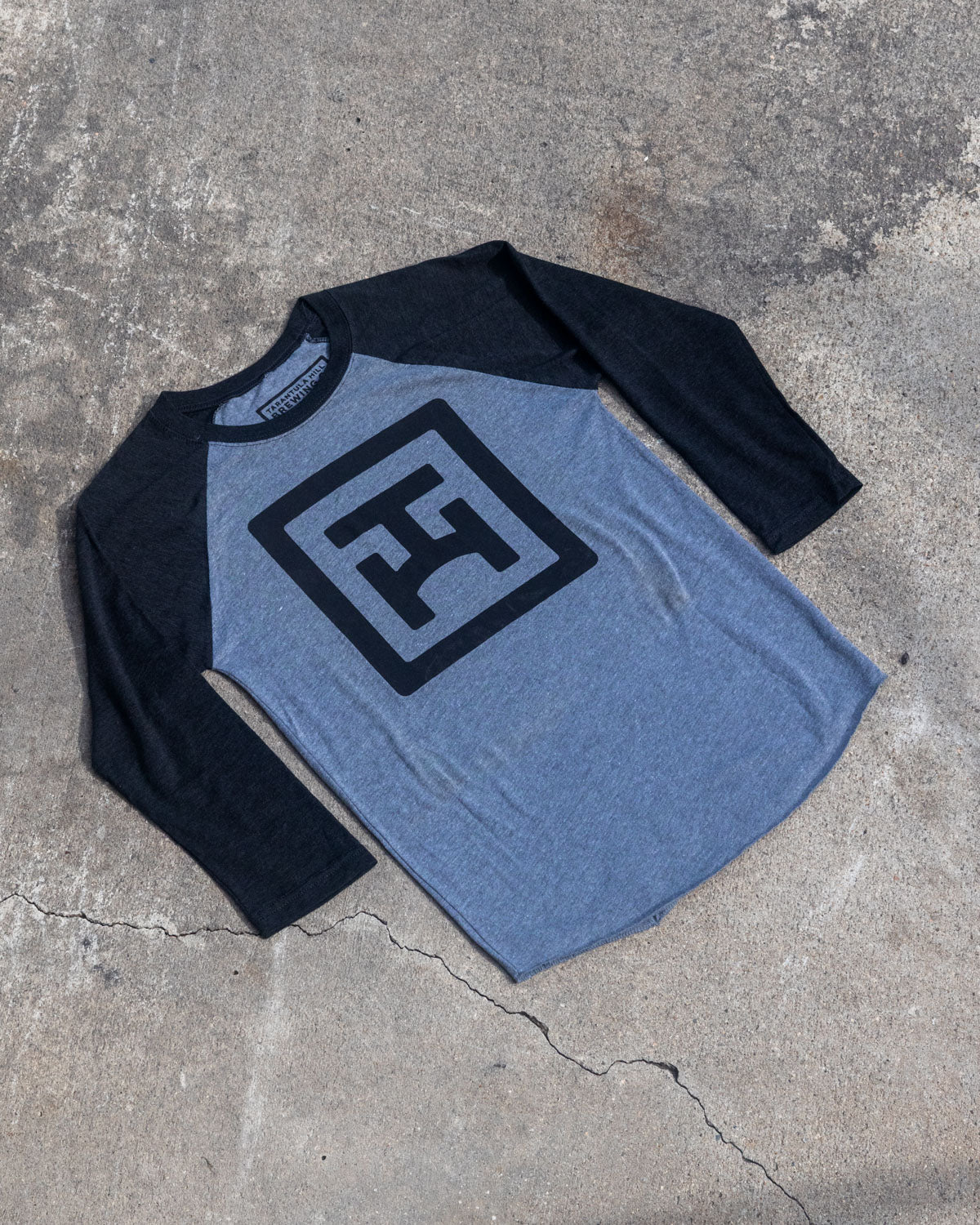 Black and Grey Raglan T-Shirt