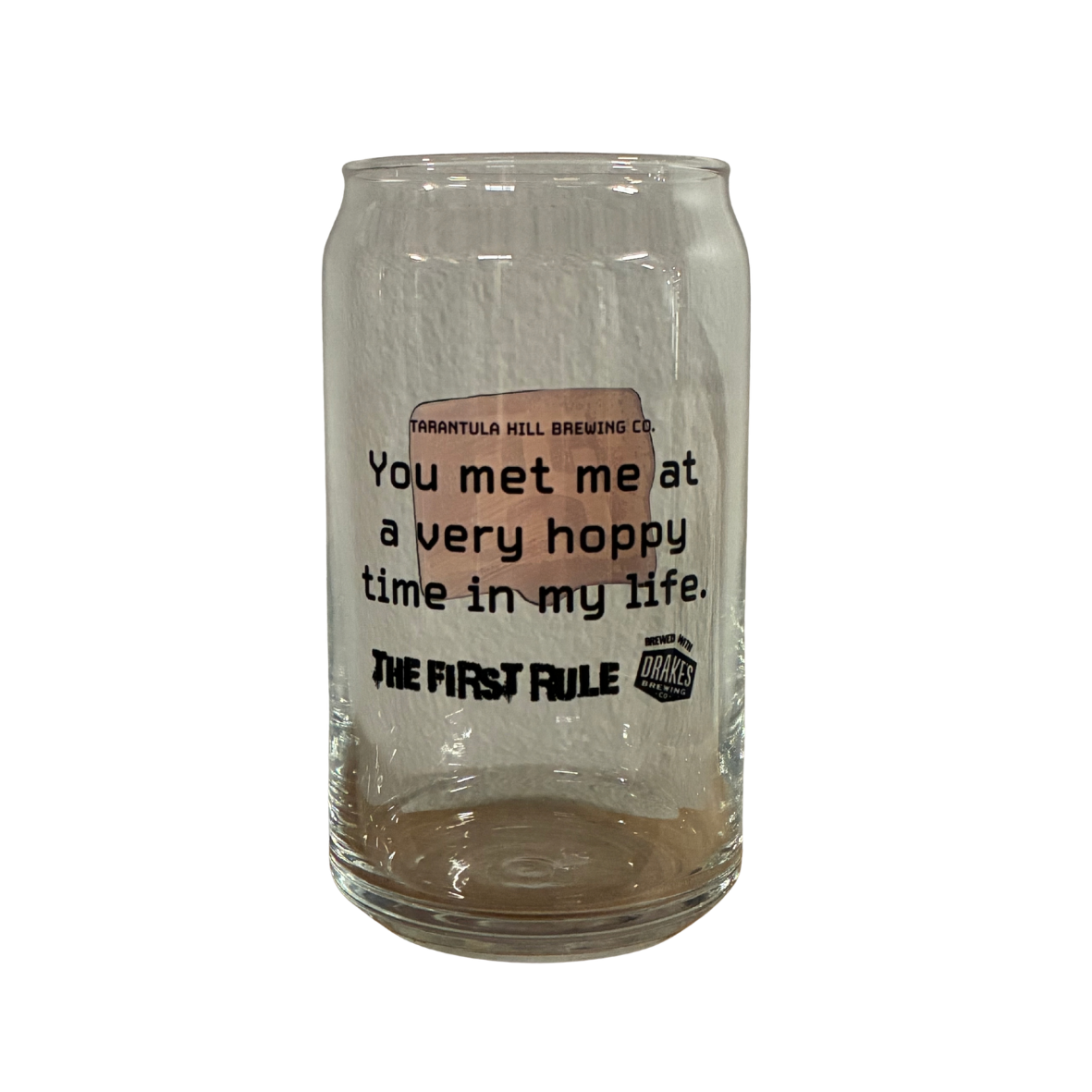 The First Rule Glass – 16oz Can Glass