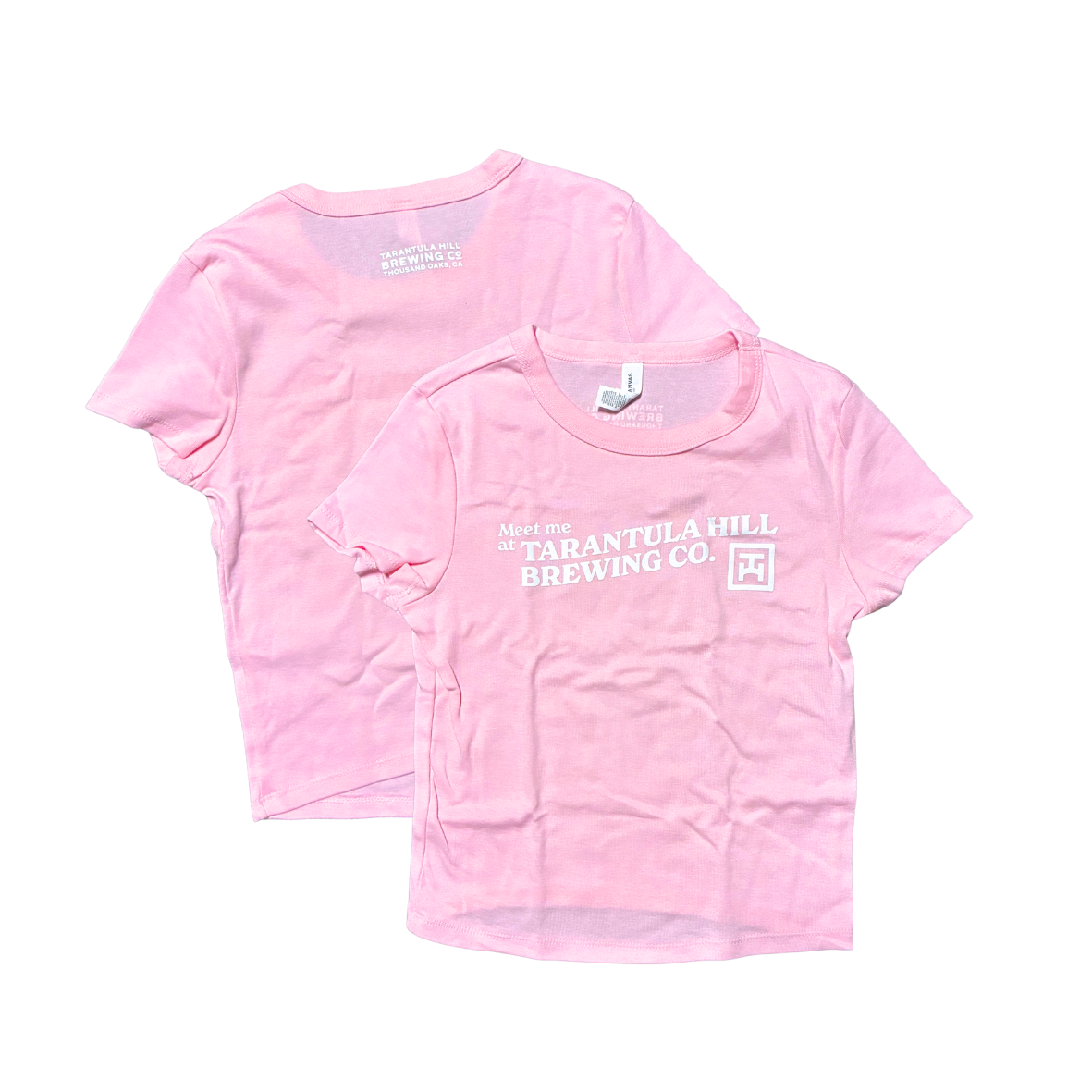 Women's Cropped Baby Tee Pink